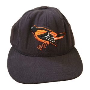 VTG Baltimore Orioles 100% Wool New Era USA Made Diamond Collection Fitted 7 1/4